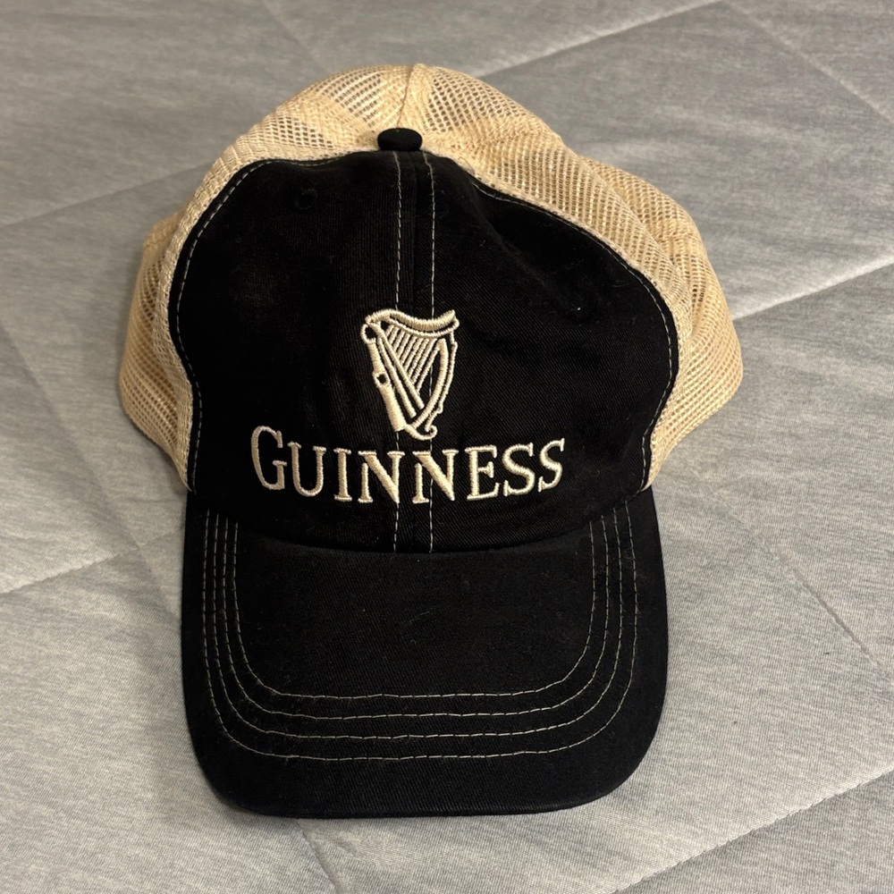 Guinness Black and Cream Mesh Cap